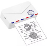 Phomemo M03AS 無線迷你熱敏打印機 - 白色 | 高清熱感列印 | 家用辦公室適用