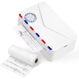 Phomemo M03AS 無線迷你熱敏打印機 - 白色 | 高清熱感列印 | 家用辦公室適用