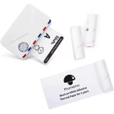 Phomemo M03AS 無線迷你熱敏打印機 - 白色 | 高清熱感列印 | 家用辦公室適用