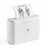 Phomemo M04S 迷你熱敏打印機 - 白色 | 300DPI 高解析度 | 支援多種紙張類型