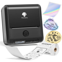 Phomemo M200 藍牙便攜式熱敏商務標籤機 - 黑色 | 一鍵便利列印 | 廣泛業界應用