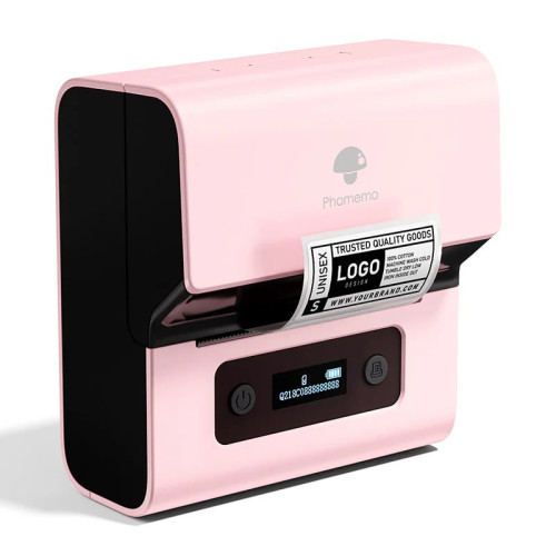 Phomemo M221 熱敏無線標籤機 - 粉色 | 藍牙便捷連線 | 小巧便攜易收納