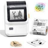 Phomemo M100 無線熱敏標籤打印機 - 白色 | 裝紙自動校準 | 紙倉可調節