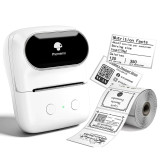 Phomemo M108 便攜手持熱敏標籤打印機 - 白色 | 無線便攜列印 | 自帶鋸齒切刀