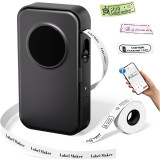 Phomemo D35 便攜式熱敏標籤打印機 - 黑色 | 無線藍牙連接 | 支援多種紙張