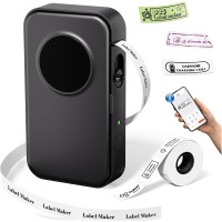 Phomemo D35 便攜式熱敏標籤打印機 - 黑色 | 無線藍牙連接 | 支援多種紙張