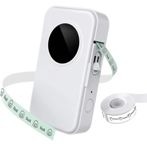 Phomemo D35 便攜式熱敏標籤打印機 - 白色 | 無線藍牙連接 | 支援多種紙張