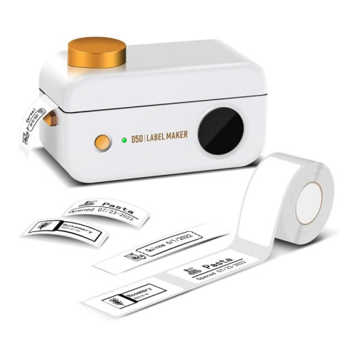 Phomemo D50 大型家用標籤機 - 白色 | 支援熱敏列印 | 多場景適用