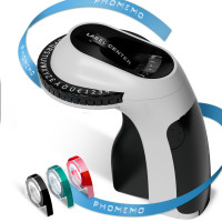 Phomemo E975 壓花家用標籤機 - 黑色 | 手持按壓式 | 塑膠壓花色帶