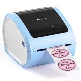 Phomemo D520-BT 迷你熱敏打印機 - 藍色 | 高效率列印速度 | 電商物流專用打印機