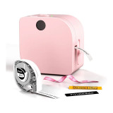 Phomemo P12 手提式藍牙家用標籤機 - 粉色 | 碳紙一體 | 熱轉印技術