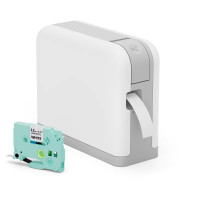 Phomemo P3200 隨身熱轉印標籤打印機 - 白灰色 | 203DPI 高畫質列印 | 防水耐磨標籤