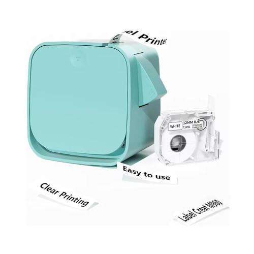 Phomemo M960 迷你家用標籤機 - 綠色 | 無墨熱敏列印 | 多圖示字體選擇