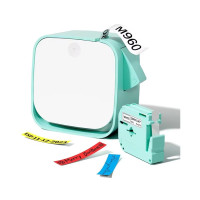 Phomemo M960 迷你家用標籤機 - 白綠色 | 無墨熱敏列印 | 多圖示字體選擇