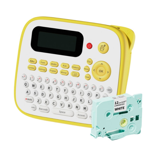 Phomemo D1000 桌上型熱轉印標籤打印機 - 黃色 | 自備鍵盤單機列印 | 支援多份及大量列印
