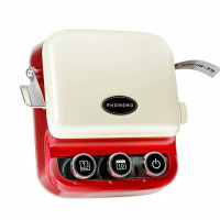 Phomemo P15 復古家用標籤機 - 白紅色 | 熱轉印技術 | 高清203DPI