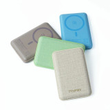 ProMini 10MC 磁吸無線快充流動電池-棕色 | 布藝設計 | 防滑防刮花 | 輕巧機身 | 香港行貨