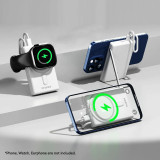 ProMini 10MW+ 10000mAh 磁吸3合1無線快充流動電池-灰色 | 支持iPhone/Watch/Airpods無線充 | 連支架 | 香港行貨