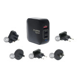 ProMini GT70 GaN 70W旅行快速充電器 | 配備(英/美/歐/澳/韓)轉頭 | IEC62368-1國際安全認證 | 香港行貨