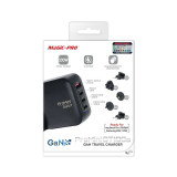 ProMini GT100s GaN 100W旅行快速充電器 | 配備(英、美、歐、澳、韓)轉換插頭 | 通過IEC62368-1國際認證  | 香港行貨