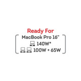 ProMini GT165 Ultra PD3.1 GaN 165W旅行快速充電器 | 配備(英、美、歐、澳、韓)轉換插頭 | 通過IEC62368-1國際認證  | 香港行貨