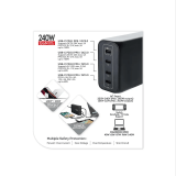 ProMini Gs240 Ultra 4x USB-C PD3.1 GaN 240W快速充電器 | 四組快充輸出 | 通過IEC62368-1國際認證 | 香港行貨