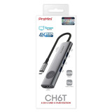 ProMini CH6T 6-in-1 USB-C 擴展器 | 一鍵鎖屏 | 關閉/開啟顯示屏 | 保護私隱 | 香港行貨