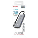ProMini CH10T 10-in-1 USB-C 擴展器 | 一鍵鎖屏 | 關閉/開啟顯示屏 | 保護私隱 | 香港行貨