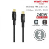 ProMini 240W PD3.1 Type-C to Type-C傳輸線-2m | 數據傳輸速率480Mbps | 支持 PD3.1/PPS/QC4 +/QC3.0快速充電 | 香港行貨 | 兩年原廠保養