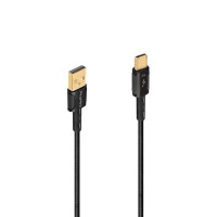ProMini Type-C to USB-A Braided cable-18cm 黑色 | 雙層屏蔽 | 數據傳輸更穩定 | 香港行貨