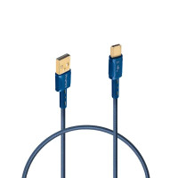 ProMini Type-C to USB-A Braided cable-2m 藍色 | 雙層屏蔽 | 數據傳輸更穩定 | 香港行貨