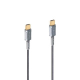 ProMini Type-C to Type-C PD Quick Charge & Sync Cable-18cm 灰色 | 雙層屏蔽 | 數據傳輸更穩定 | 香港行貨