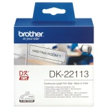 Brother DK22113 連續膠質標籤帶 62mm x 15m 透明底黑字