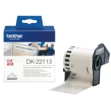 Brother DK22113 連續膠質標籤帶 62mm x 15m 透明底黑字