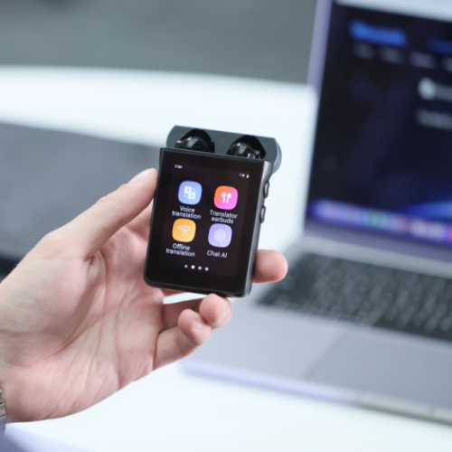 WOOASK A9 4G 獨立連網 AI 翻譯耳機 - 黑色 | 內含耳機＋翻譯機 | 全球首款  | 一年官方保養