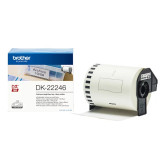 Brother DK22246 捲裝連續白色膠質標籤帶 - 103mm*30m | 白底黑字 | 香港行貨