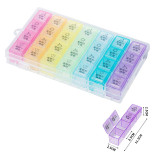 【大容量28格】PP材質七彩便攜分裝藥盒｜按星期分裝 | 防串味設計 | 輕鬆提醒用藥