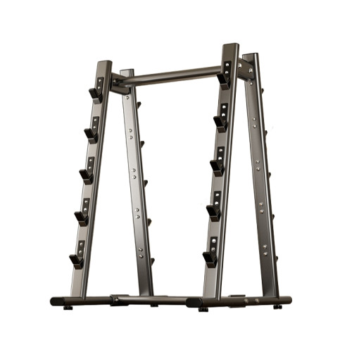 10隻槓鈴架 - 黑色 | 高承重掛鈎 | 工型底座 | 集體收納