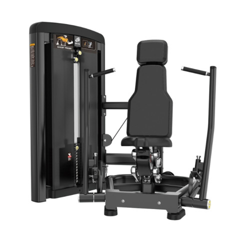 BRTW BH01 坐姿推胸訓練器 - 黑色 | 精準胸肌訓練 | 插片式阻力調節 | 穩固承重結構