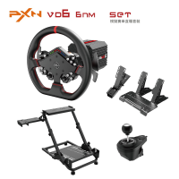 PXN 萊仕達 VD6 6Nm直驅軚盤套裝 | 24bit 解碼超感Sense | 300mm街車大盤 | 香港行貨