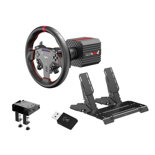 PXN 萊仕達 VD4 4Nm直驅模擬賽車方向盤套裝 | 24bit 解碼超感Sense | 280mm街車大盤 | 香港行貨