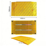 馬路蓋坑鋪地行人塑膠踏板 - 1400×780×50mm | 臨時施工路面覆蓋板 | 基坑路面安全防滑墊 | 快速鋪設可拆卸道路板