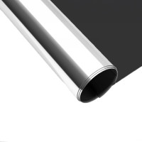 單向透視玻璃靜電隔熱膜- 黑銀 90cm*1米 | 防曬遮光防窺視 | 高清舒適