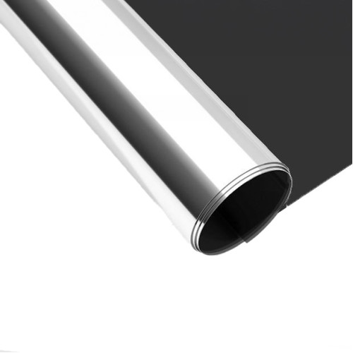 單向透視玻璃靜電隔熱膜- 黑銀 30cm*1米 | 防曬遮光防窺視 | 高清舒適