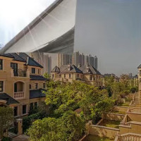 單向透視玻璃隔熱膜- 灰銀 90cm*1米 | 防曬遮光防窺視 | 高清舒適