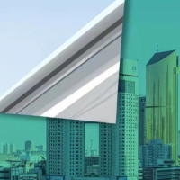 單向透視玻璃隔熱膜- 綠銀 90cm*1米 | 防曬遮光防窺視 | 高清舒適