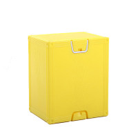 多功能環保塑膠方形音樂凳子-黃色  41*30*25.5cm | 大型款 | 可承重500斤