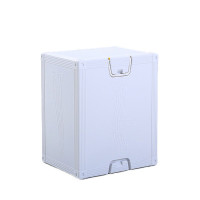 多功能環保塑膠方形音樂凳子-白色 41*30*25.5cm | 大型款 | 可承重500斤