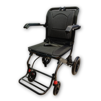 F210 碳鋼9.5KG 12寸呔旅行超輕輪椅| 便攜飛機輪椅 碳鋼車身