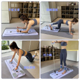 OneTwoFit OT059401 五合一多功能多功能健腹板 - 紫色 | 自動回彈設計 | 可摺疊收納 | 香港行貨